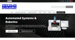 Desktop Screenshot of izumiinternational.com