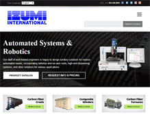 Tablet Screenshot of izumiinternational.com